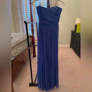Jcrew Royal Blue Chiffon dress from the wedding collection